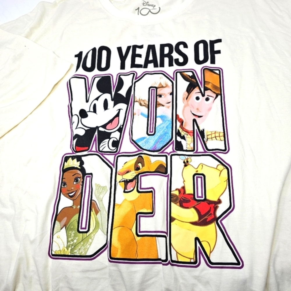 Disney Pixar Characters 100 Years of Wonder Graphic S/S T-Shirt Size 3XL NWT. - Picture 8 of 8